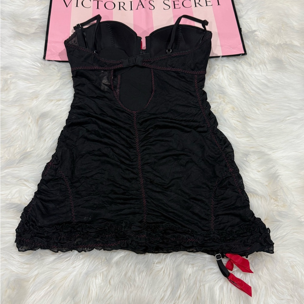 Victoria's Secret "Sexy Little Things" ruffle corset babydoll - Picture 3 of 13